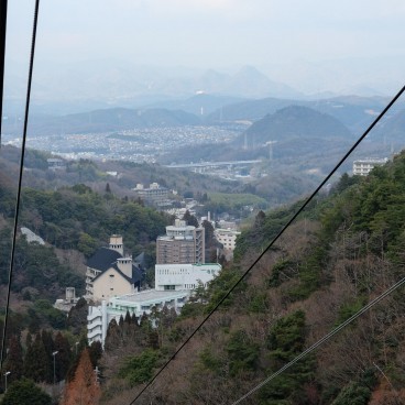 Arima Onsen, vue depuis le téléphérique du Mont Rokko