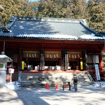 Futarasan-jinja (Nikko), pavillon Haiden consacré au culte
