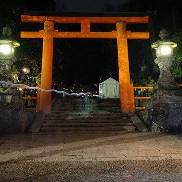 Nara, Kasuga Taisha, Setsubun Mantoro, Torii