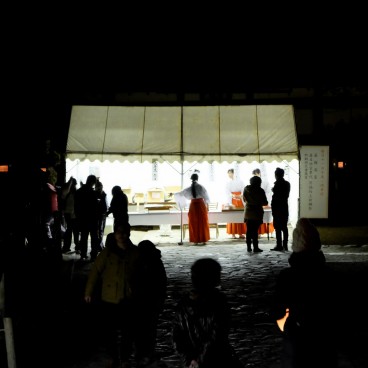 Nara, Kasuga Taisha, Setsubun Mantoro, Stand de vente de lanternes