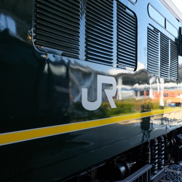 Musée ferroviaire de Kyoto, détail d'une locomotive
