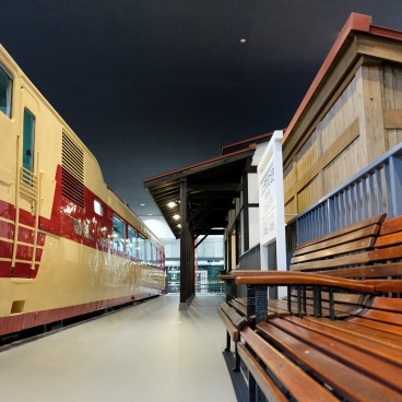 Musée ferroviaire de Kyoto, quai de gare reconstitué