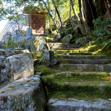 Porte séparant les zones de la Villa Shugaku-in à Kyoto