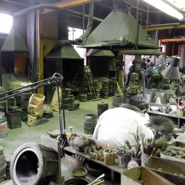 Atelier fonderie Iwachu à Morioka