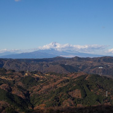 Vue du Mont Fuji depuis le Mont Omuro à Ito