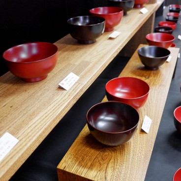 Art de la table en laque au musée Joboji à Ninohe