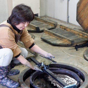 Morioka Tezukuri Mura, Atelier de teinture de tissu 3