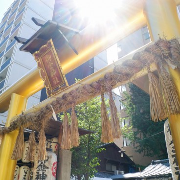 Torii en or au Mikane-jinja à Kyoto 2