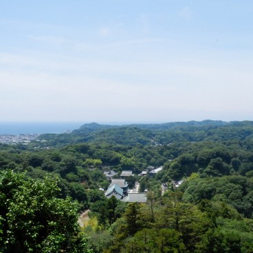 Point de vue sur Kamakura au cours de la randonnée Tenen