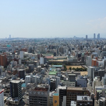 Vue d'Osaka depuis la tour Tsutenkaku