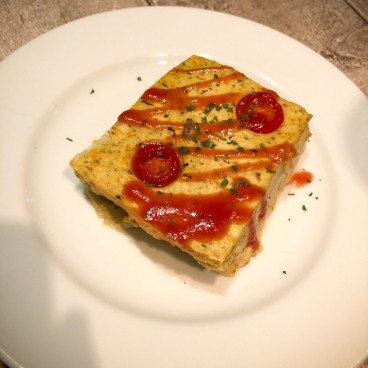 Omelette au tofu vegan chez Ain Soph