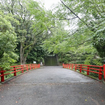 Parc Shiroyama en direction du château de Kitsuki