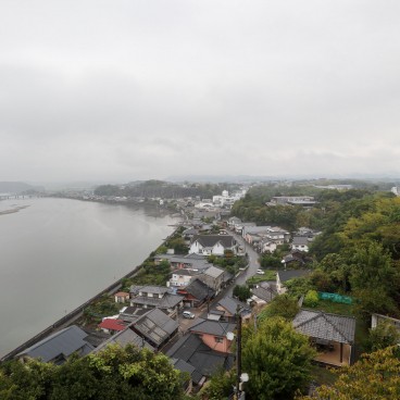 Vue depuis le donjon du château de Kitsuki