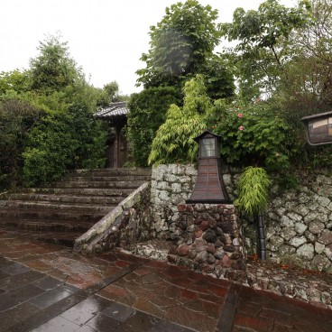 Chemin en pente à Kitsuki