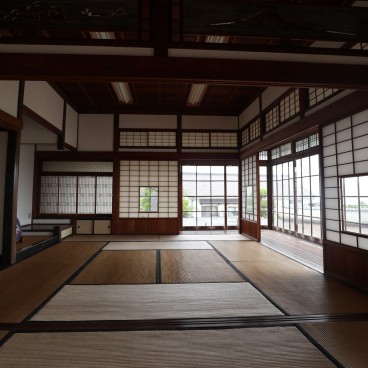 Pièce en tatami de la résidence Hitotsumatsu à Kitsuki