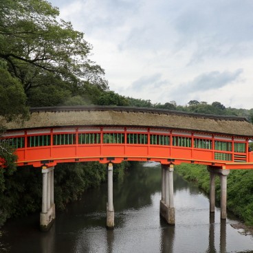 Pont Kurehashi au Usa Hachiman-gu