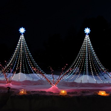 Illuminations nocturnes du festival d'hiver d'Asahikawa 2