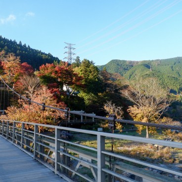 Pont suspendu proche de la gare de Mitake (Ome)