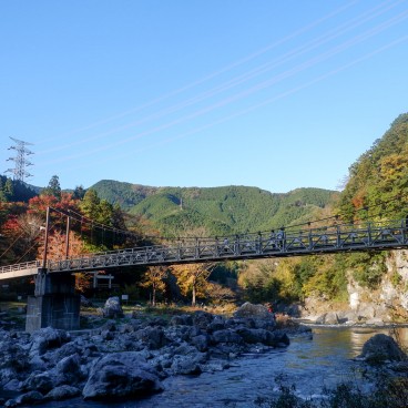 Pont suspendu proche de la gare de Mitake (Ome) 2