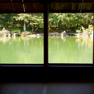 Jardin Yokokan (Fukui), Paysage de la pagode à sept étages