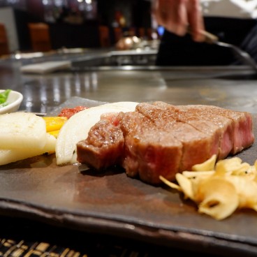 Restaurant Matsukiya (Otsu), steak de bœuf d'Omi 