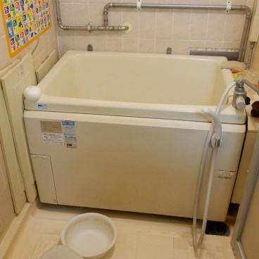 Baignoire japonaise en usage quotidien