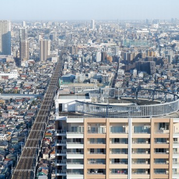 Vue sur Chiba et Saitama depuis tour I-Link