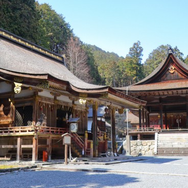 Hiyoshi Taisha (Otsu), vue sur les bâtiments du sanctuaire