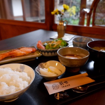 Machiya Inase à Otsu, Petit-déjeuner traditionnel japonais