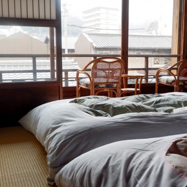Machiya Inase à Otsu, Vue de la chambre Seiran