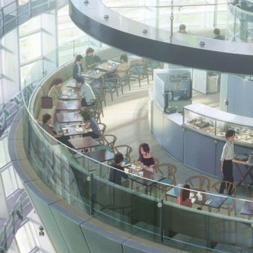 Vue tirée de l'anime Your Name au centre national des Arts de Tokyo 2