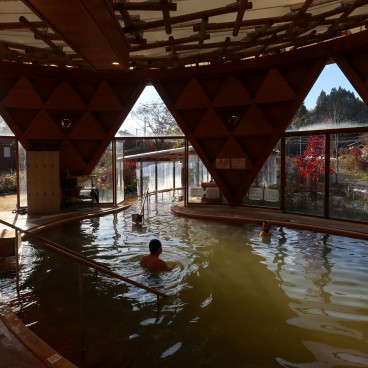 Bain mixte au Kur Park de Nagayu Onsen (Oita)