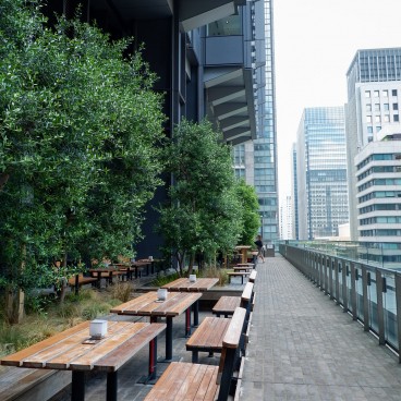 Terrasse en plein air du Marunouchi House