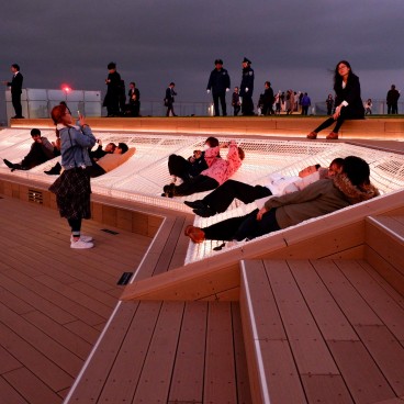 Couchettes suspendues de l'observatoire Shibuya Sky (Scramble)