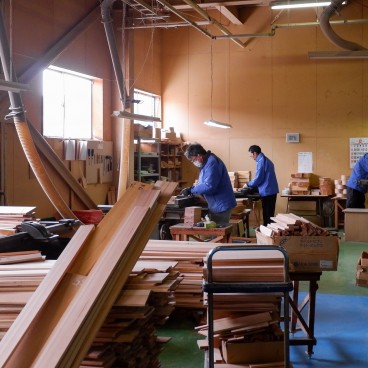 Odate Kogeisha, fabrique artisanale de Magewappa (Akita)