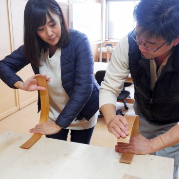 Atelier de confection de boite à bento Magewappa à Odate Kogeisha 2