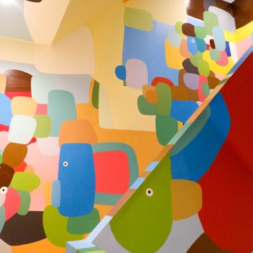 Musée d’art contemporain de Towada, œuvre Wall Painting & Mirror de Frederico Herrero