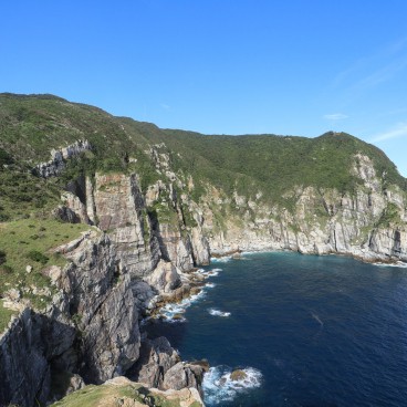 Vue sur les falaises du cap Osezaki sur Fukue-jima (îles Goto - Nagasaki) 4