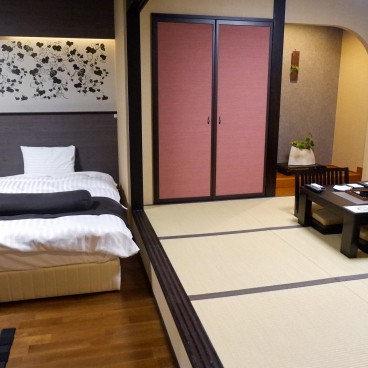 Chambre de bungalow Shikisai de l'hôtel Mori No Kaze Tateyama (Toyama)