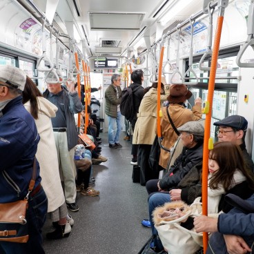 A l'intérieur du Tokyo Sakura Tram (Toden Arakawa) 2