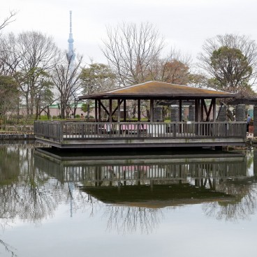 Parc Shizen Koen, station de Arakawa Nichome sur la ligne du Tokyo Sakura Tram (Toden Arakawa) 