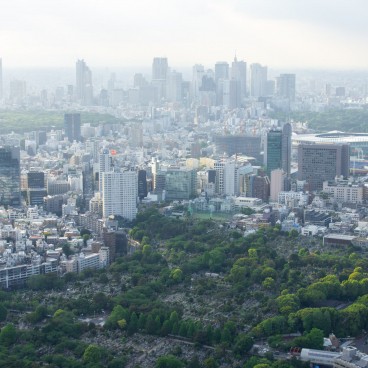 Tokyo vue de jour depuis Tokyo Sky Deck à Roppongi