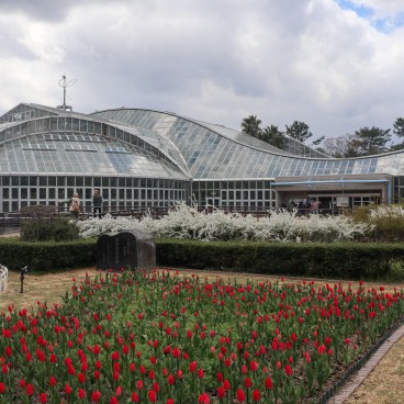 Vue d'ensemble de la serre du Jardin botanique de Kyoto