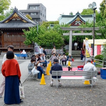 Enceinte du sanctuaire Kameido Tenjin à Tokyo