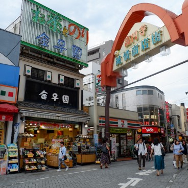 Quartier autour de la gare de Koenji à Tokyo