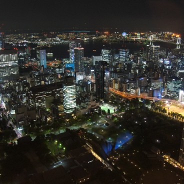 Tour de Tokyo, vue nocturne depuis l'observatoire Top Deck 2