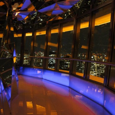 Tour de Tokyo, observatoire Top Deck de nuit