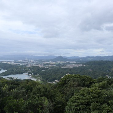Iles Kujukushima, Vue sur l'île de Kyushu