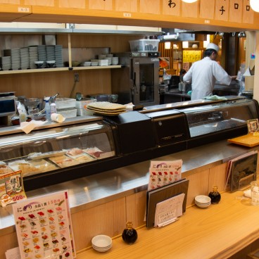 Sushiya Ginzo Kitte (Tokyo), comptoir