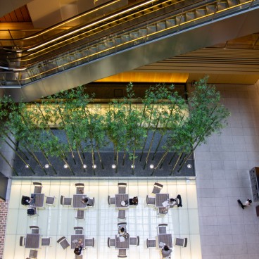 Tokyo Midtown, Galleria avec l'œuvre Forest of the village guardian de Eriko Horiki 